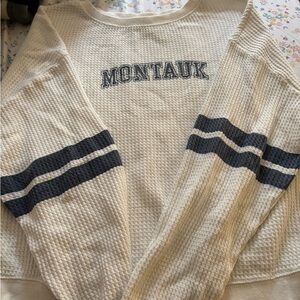 Pink Republic Cream Waffle Knit Sweater